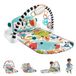 Fisher-Price Leermat met muzikale piano dieren, draagbaar muziekinstrument met leerniveaus voor kinderen vanaf de geboorte, Poolse versie HWY57