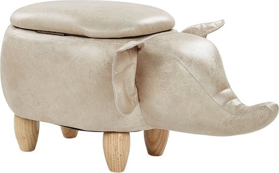 ELEPHANT - Hocker - Bruin - Kunstleer