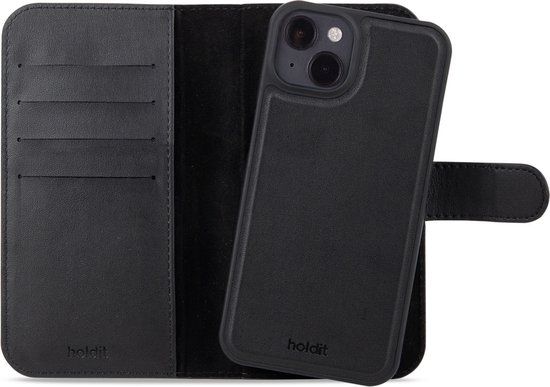 Holdit Wallet Case Magnet Plus geschikt voor Apple iPhone 14 / 13 - Zwart