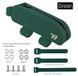 Sac de cadre de vélo - Sac de tube supérieur/inférieur - TPU imperméable - 0,7 litre d'espace de rangement - Convient pour VTT et vélo de route - 22x6x5 cm - Vert