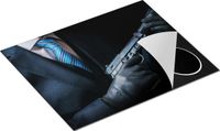 Chefcare Inductie Beschermer Maffia Man met een Pistool in Handen - 65x52 cm - Multicolor