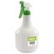 Draper 80620 Plastic waterspuitfles 1 liter 1000ml Ideaal voor tuinieren of reinigen (wit, groene kleur), 1 pak