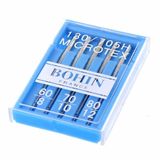 Bohin Microtex Machine Needles 5 pieces 60-80 Steel Sewing Accessory