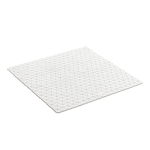 tatay Antislip badmat van rubber SBS - TP met 120 zuignappen, design diamond, wit, afmetingen: 54 x 54 cm