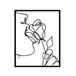 Stijlvol zwart decoratief metalen wandaccessoire, 50 x 40 cm