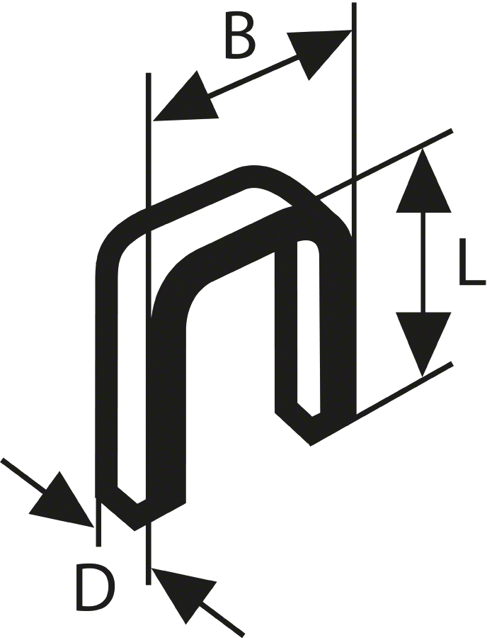 Bosch Nieten met smalle rug, type 55 - 2 609 200 225