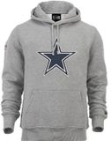 New Era Dallas Cowboys NFL Team Logo Hoody Grijs Trui met Capuchon - XXL