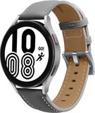 By Qubix Qubix - Premium Leather Watch Strap for Garmin Vivomove 3 / HR / Luxe / Sport / Style / Trend - Grey - 20mm