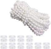 Dailygoods Rolgordijn Verduisterend Zonder Boren Ketting 10m Blanc