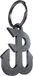 RVS Avisa RVS sleutelhanger - 'Kotwica symbool' (Zwart)