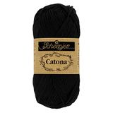 Scheepjes - Scheepjes Catona 110 Jet Black Garen - 20x25g