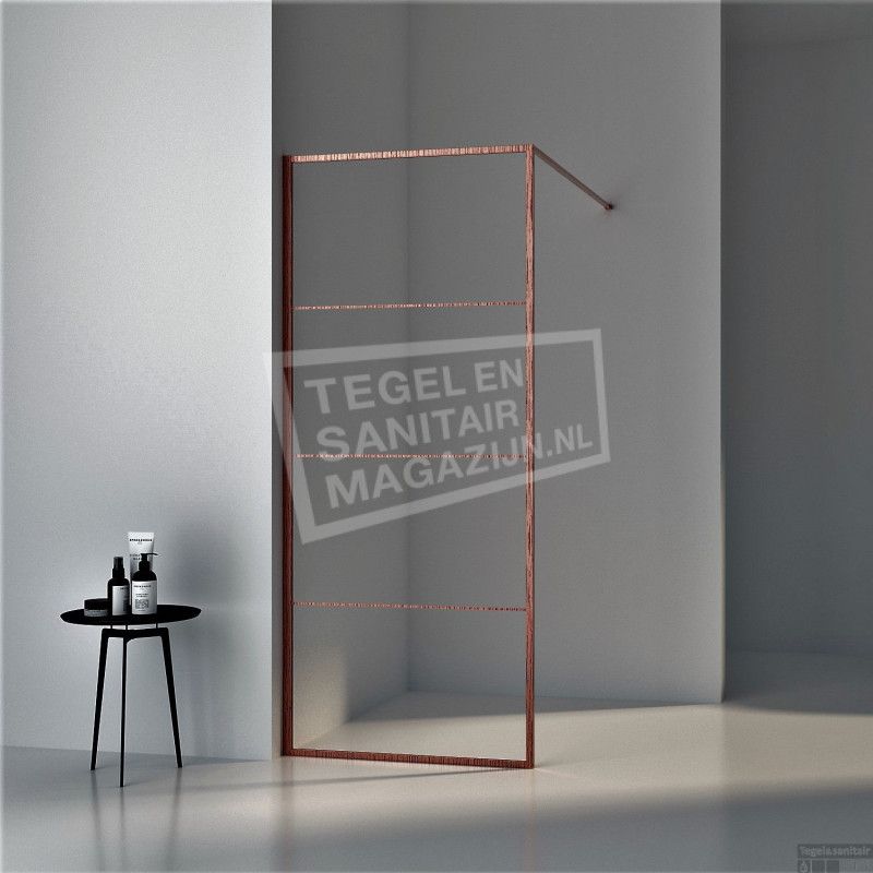 Gradara FFF Full Framed Brush Copper (120x200 cm) met frame en 8 mm NANO