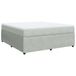 vidaXL Boxspringbed met matras, velours, lichtgrijs, 180x200 cm