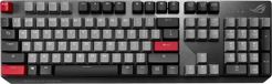 ASUS ROG Strix Scope PBT Gaming Toetsenbord USB AZERTY Frans Zwart, Grijs, Rood