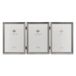 Lawrence Frames Antiek tinnen 5x7 scharnierend drievoudig fotolijst - Bead Border Design