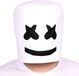 Masque de déguisement Witbaard Dj Marshmello Taille unique Caoutchouc Blanc