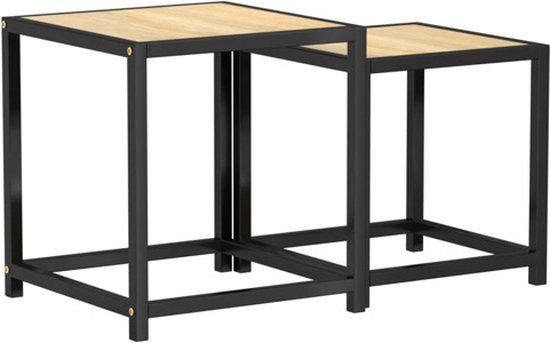 vidaXL Salontafels 2 st MDF sonoma eikenkleurig