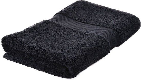 Arowell Badhanddoek Badlaken 140 x 70 cm - 500 Gram - Zwart - 1 stuks