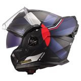LS2 FF901 Advant X Ultra Blauw Rood 06 Systeemhelm - Maat 2XL