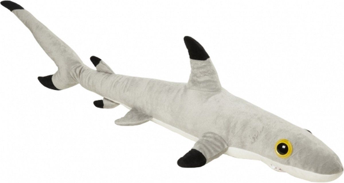 Nature Planet Pluche Zwartpunt rifhaai knuffel 110 cm