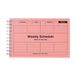 MARK's Neo Pink Weekplanner, ongedateerd, A6, 58 weken planner met maandoverzicht, compacte zakkalender met ringbinding voor kantoor, studie, dagelijks gebruik