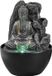 Kamerfontein Fontaine d'intérieur Pierre Noir et Gris avec Éclairage 10W