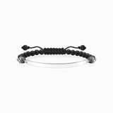 Thomas Sabo - LBA0135-810-11-L24v - Armband - Heren - Nylon - Zwart - 16-24 cm
