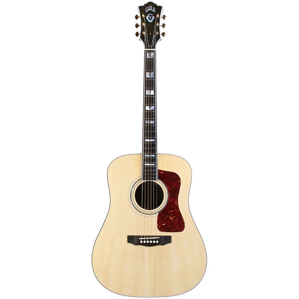 Guild USA D-55E Natural - Elektrisch-akoestische westerngitaar met koffer