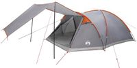 vidaXL Tunneltent Grijs en Oranje 8-persoons Polyester