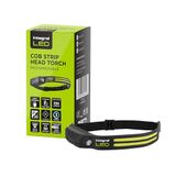 Integral Led-oplaadbare COB-hoofdlamp (330 + 90 lumen), 3 modi, 230° brede lichtstraal, bewegingssensor, 1200 mAh-accu, ideaal voor noodgevallen, werk, dagelijks gebruik