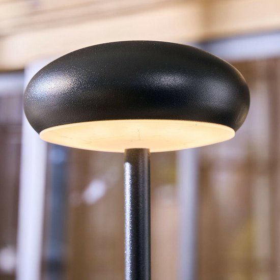 LOBERON Oplaadbare tafellamp Loxbridge zwart