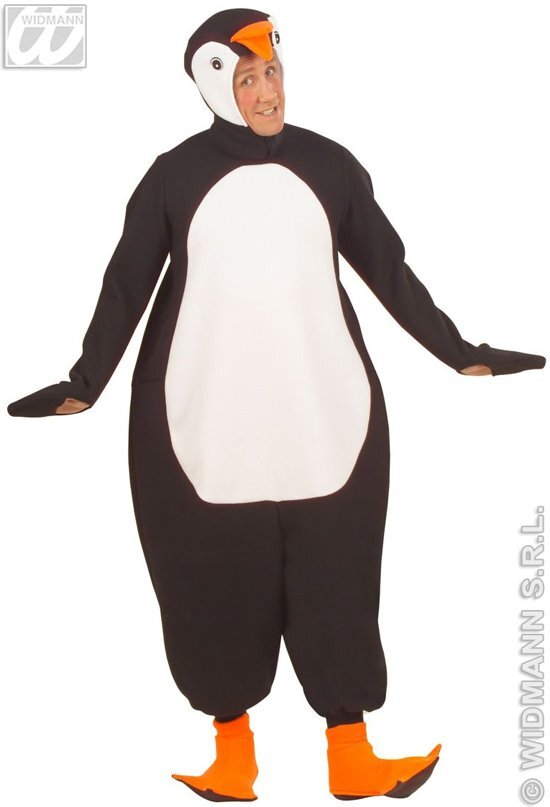 Widmann Pinguin Kostuum Waggelende Pinguin Kostuum Man Small Carnaval kostuum Verkleedkleding