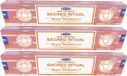 HEM Satya Nag Champa wierook stokjes - Sacred Ritual - 3x pakje van 12 stuks - 15 gram