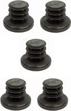 cyclingcolors 5 x lamellenstoppen ronde stoppen meubelglijders meubelpoten eindkappen rond kunststof (d = 7-8 mm)