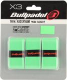 Bullpadel 3 stuks geperforeerde overgrips groen - UNI