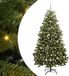vidaXL Kunstkerstboom 240 cm 300 LED's Warmwit PVC en Staal Groen