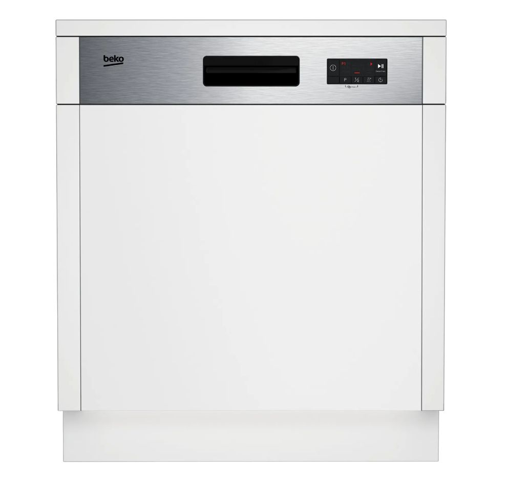Beko BDSN153E3X - Semi-ingebouwde vaatwasser - 13 couverts - E