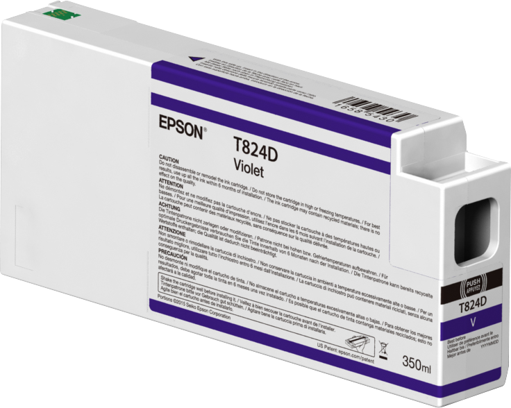 Epson Singlepack Violet T824D00 UltraChrome HDX 350ml single pack