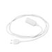 Creative Cables Snake Lamp van siliconen met schakelaar en stekker - zonder gloeilamp, wit