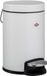 Wesco 133 afvalbakje | pedaalemmer | 3 liter | metaal - mat wit | make-up afvalemmer