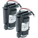 Vhbw 2x Batterie Compatible Avec Honeywell Ms9535 Bt9535 Scanner de codes-barres POS