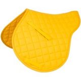 Giallo - Sottosella inglese sagomato in cotone con soffice trapuntatura a rombi