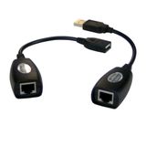 MCL Amplificateur USB/RJ45 interfacekaart/-adapter USB 2.0 Zwart