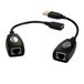 MCL Amplificateur USB/RJ45 interfacekaart/-adapter USB 2.0 Zwart