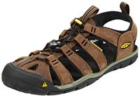 KEEN Clearwater CNX Leather Sandalen Heren bruin