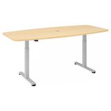 hjh OFFICE PRO Bureau | In Hoogte Verstelbaar | Esdoorn | Xmst 22 S