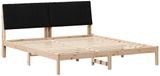 vidaXL Bedframe met hoofdeinde, bruin, 180 x 200 cm, massief grenenhout