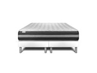 Ensemble 2x100x200 matelas hybride sommier blanc