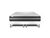 Ensemble 2x100x200 matelas hybride sommier blanc
