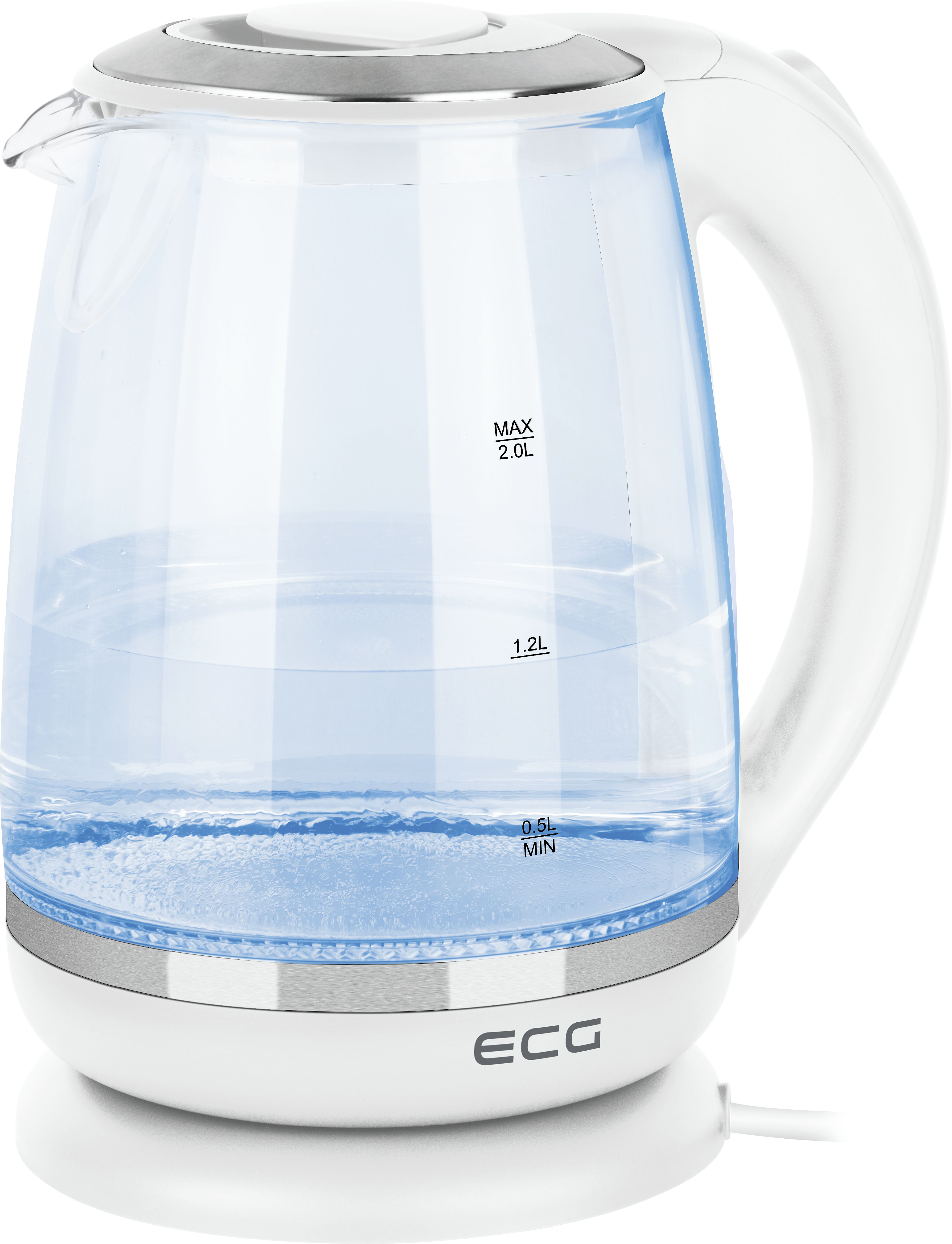 ECG RK 2020 Waterkoker - 2L - 2200W - Wit